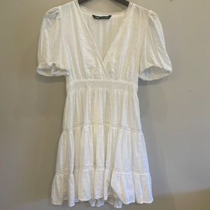 Zara white mini dress